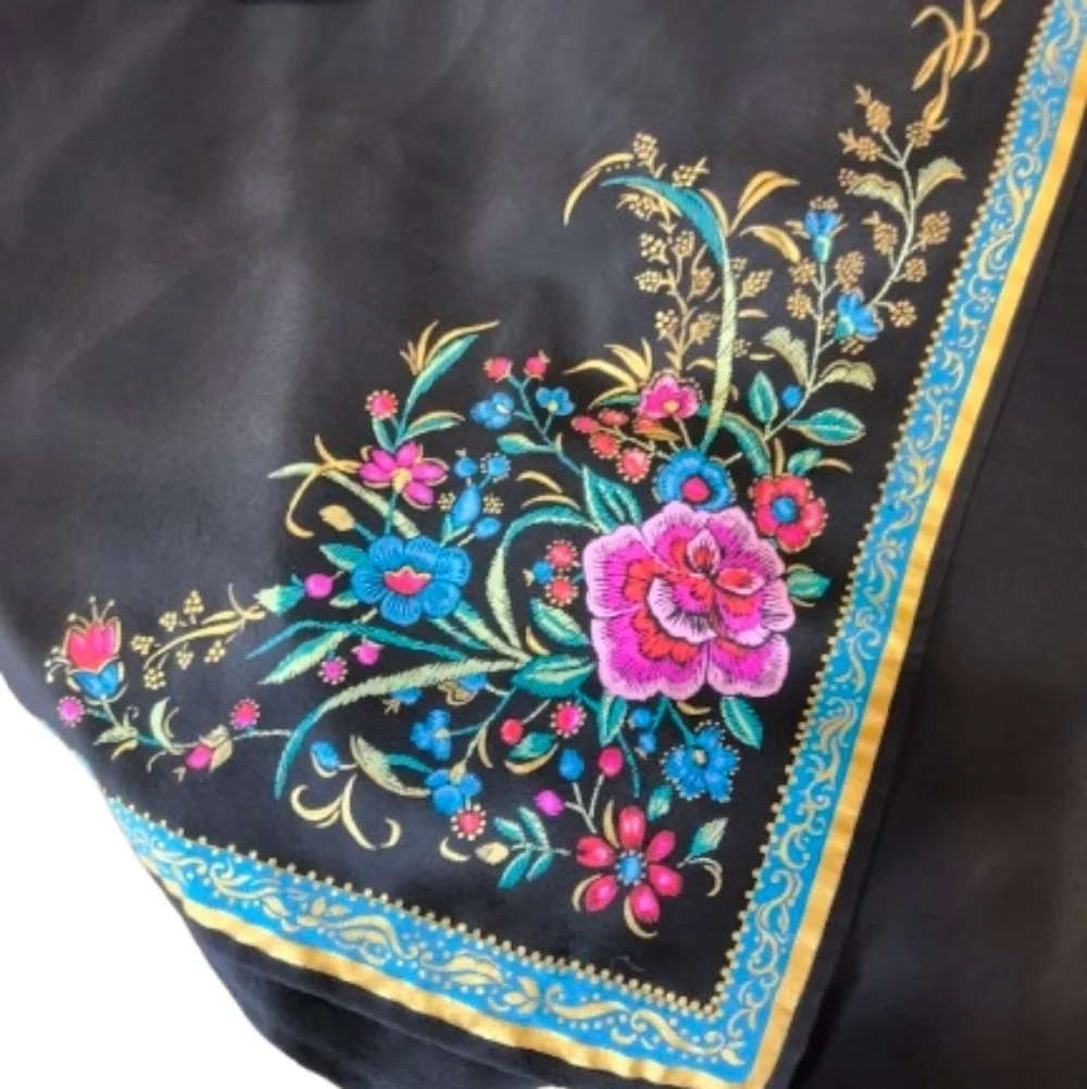 Diane Gilman Black Silk Garment - Picture 8 of 9